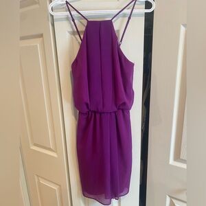 Elegant Purple Women's Dress Le Chateau